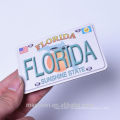 2016 custom made florida tourist souvenir flat paper fridge magnets wholesaler